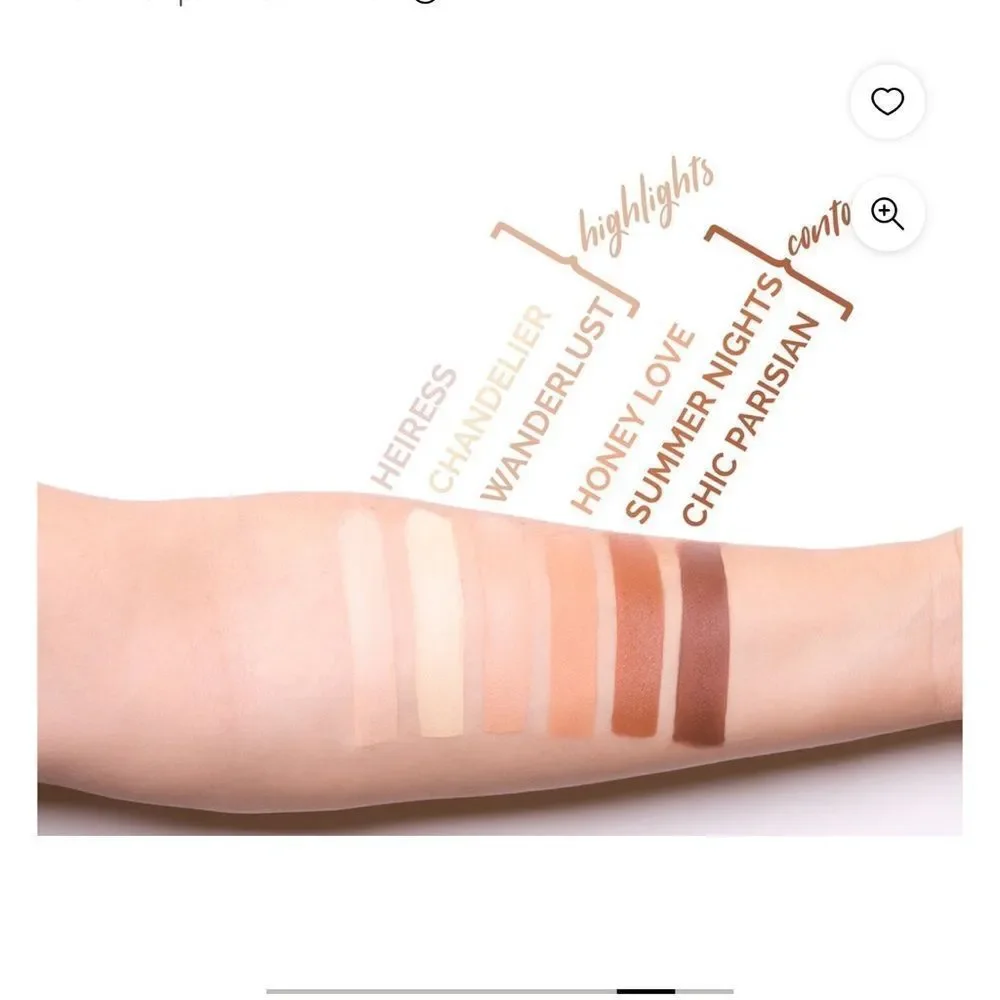 Aesthetica Contour Series Cream Palette comes with detailed instructions